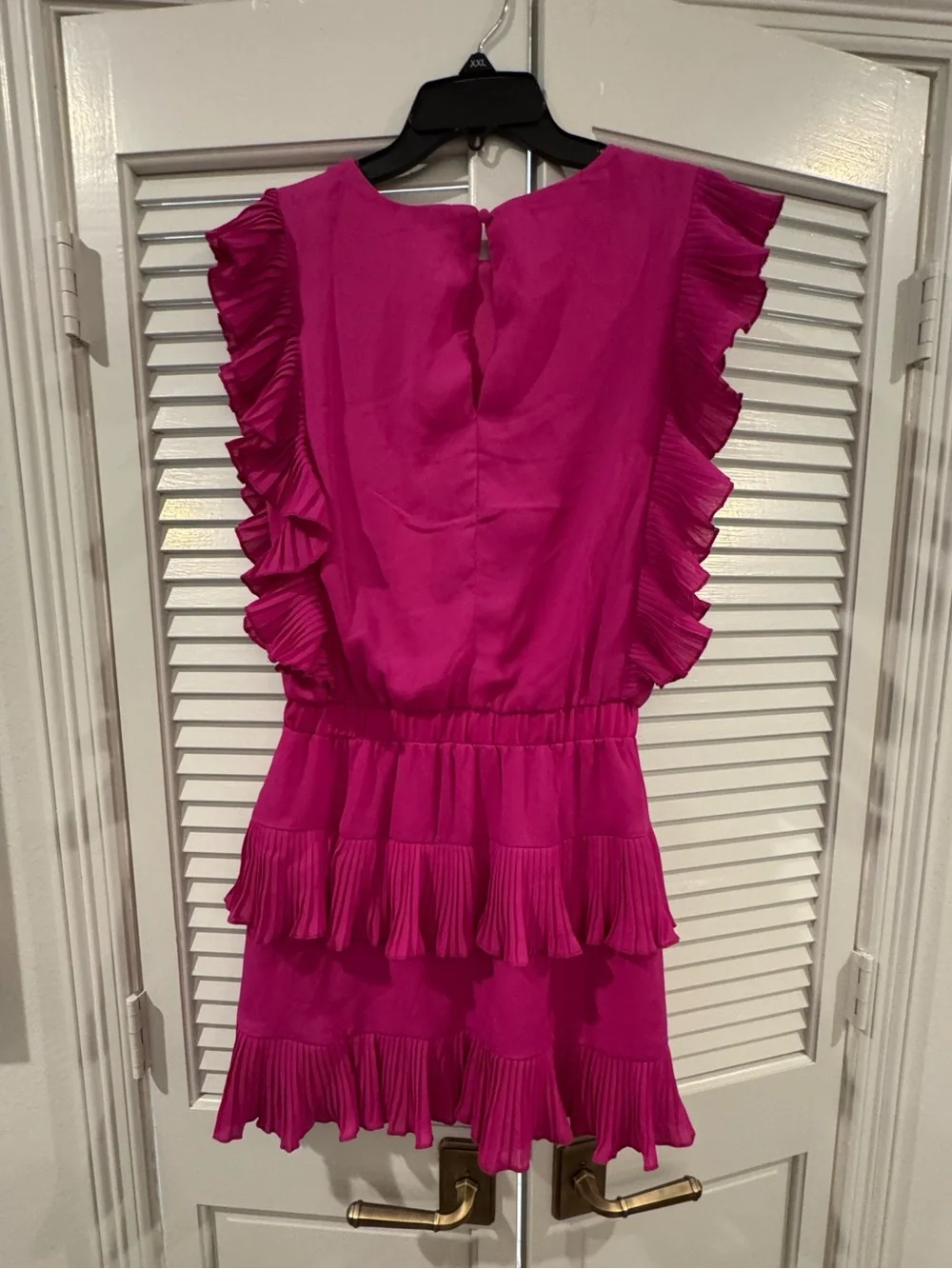 TCEC Hot Pink Ruffle Tiered Dress - Picture 6 of 9